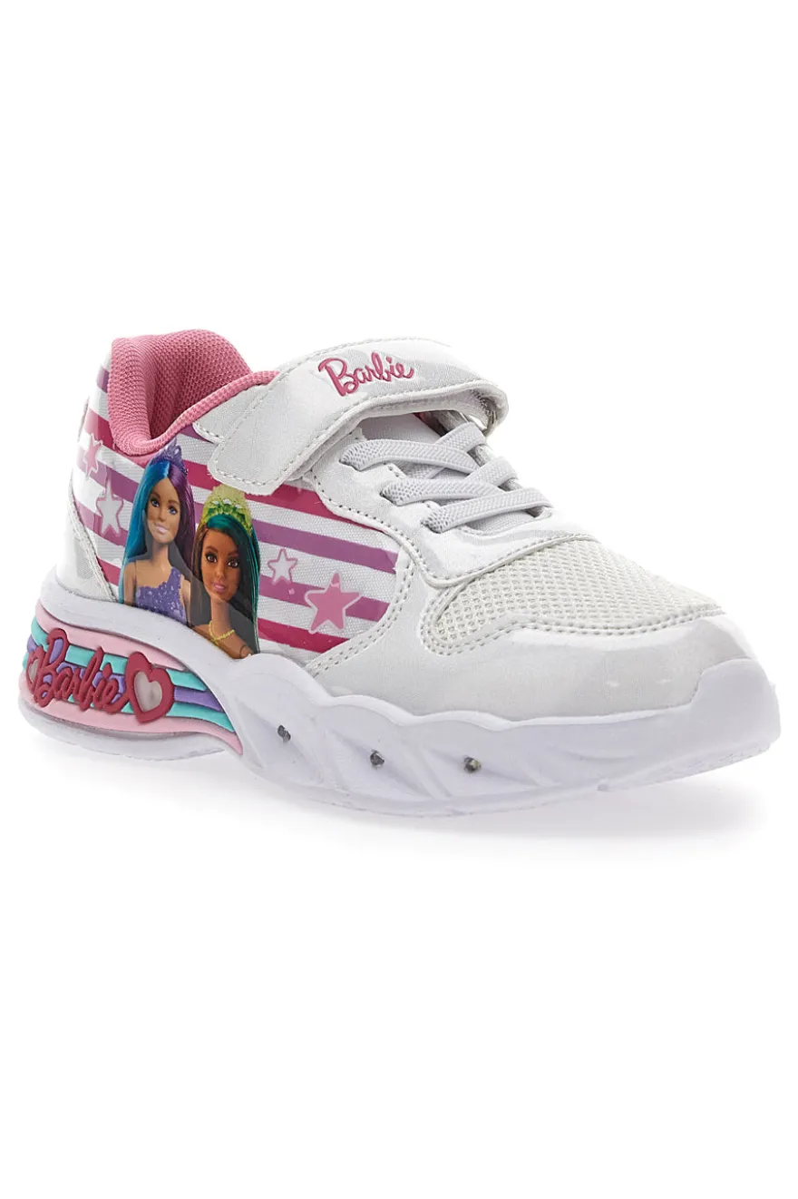 Sneakers con Luci Barbie 1112 Bianche