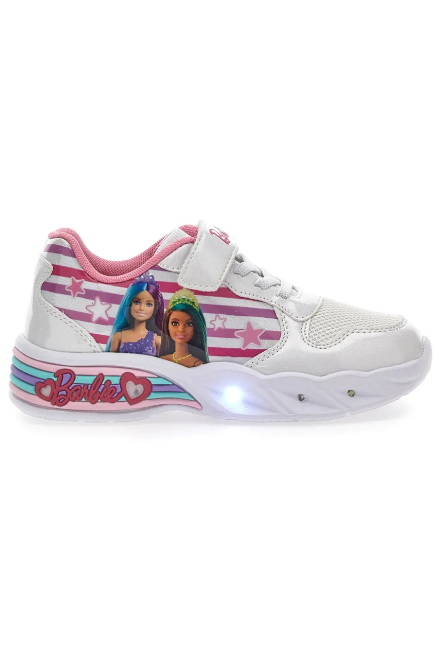 Sneakers con Luci Barbie 1112 Bianche