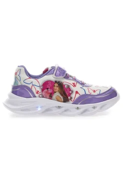Sneakers Con Luci Charlotte 2221 Viola e Bianche