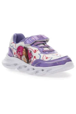 Sneakers Con Luci Charlotte 2221 Viola e Bianche