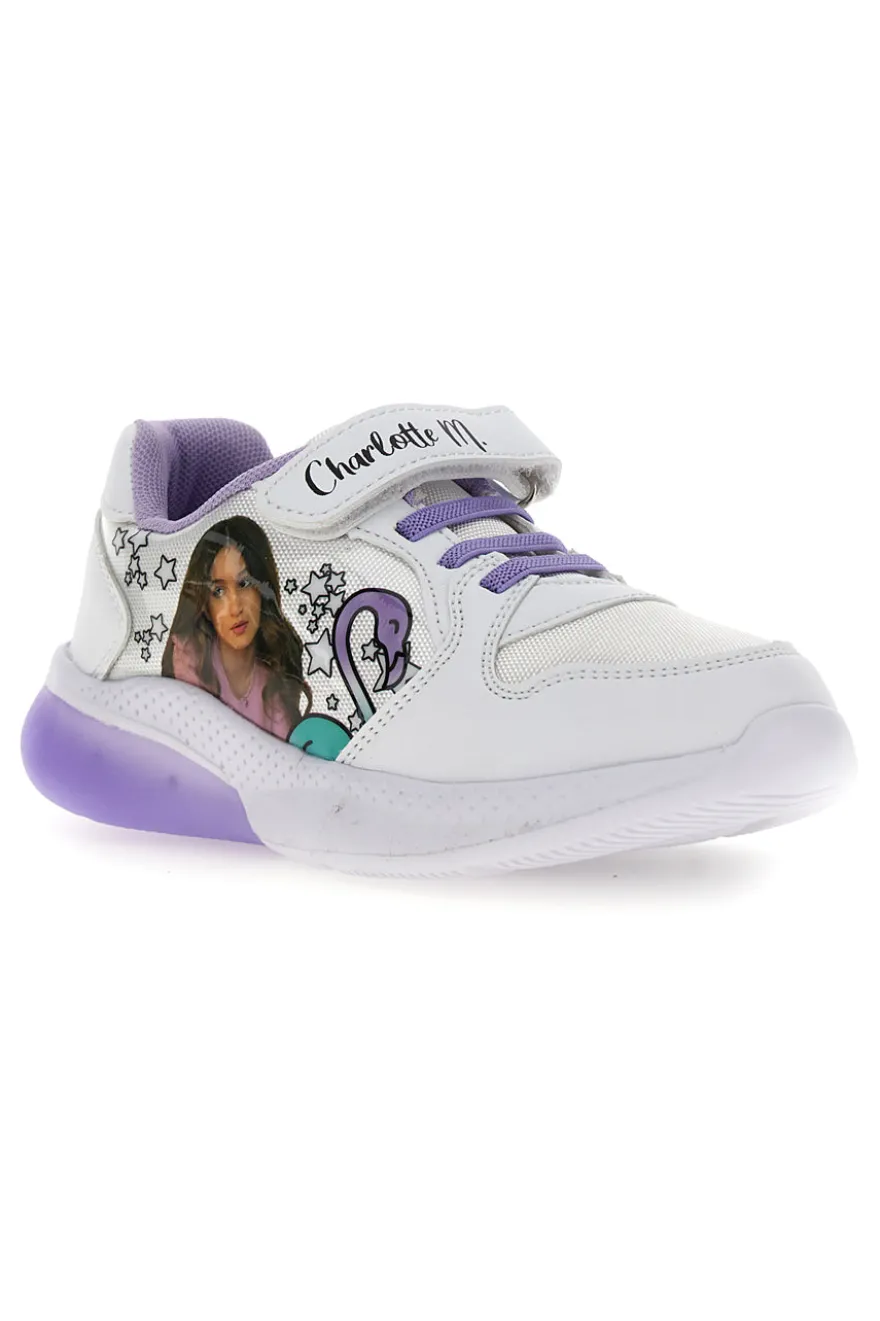 Sneakers Con Luci Charlotte 5920 Bianche