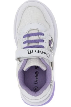Sneakers Con Luci Charlotte 5920 Bianche