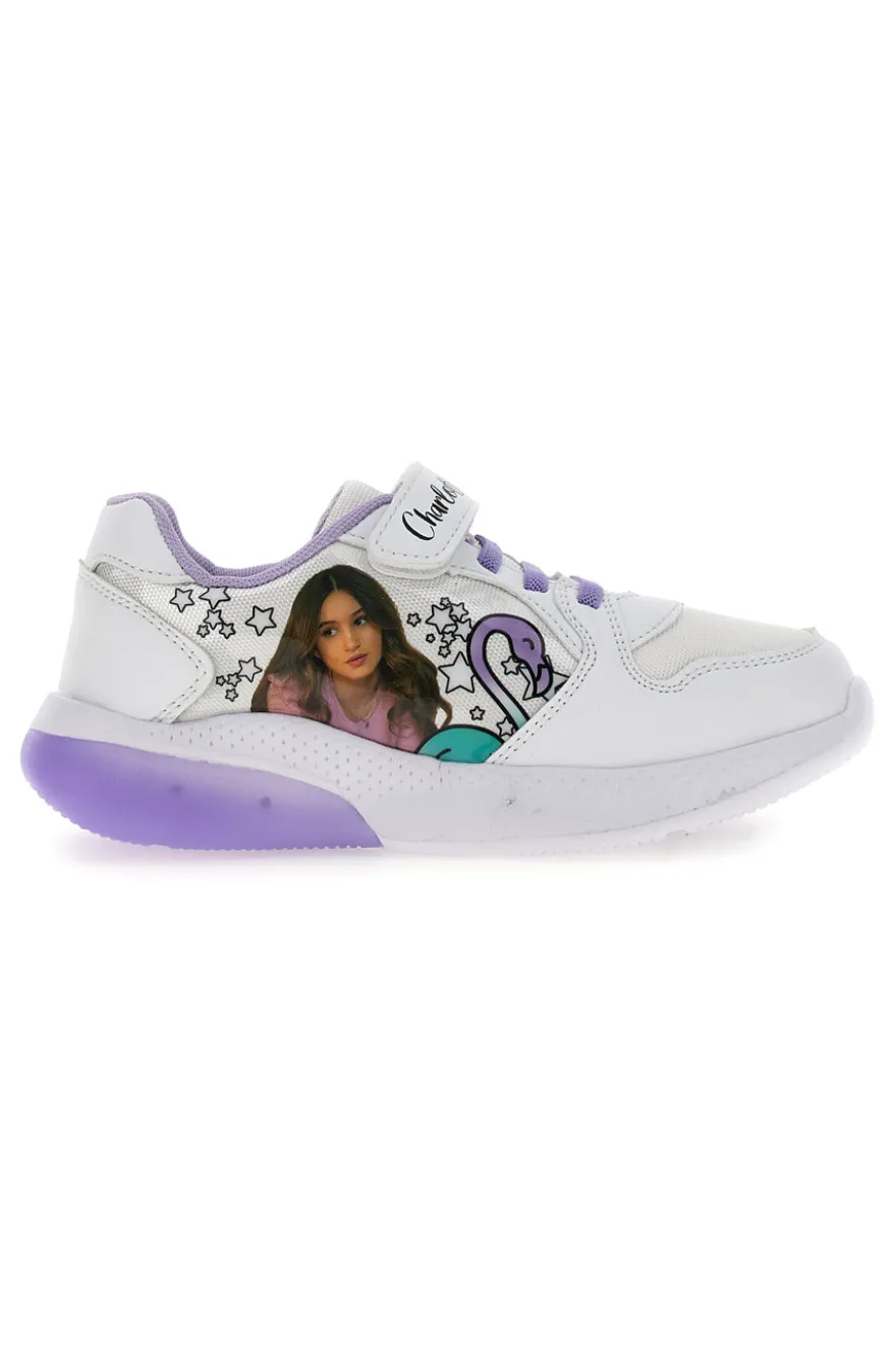 Sneakers Con Luci Charlotte 5920 Bianche