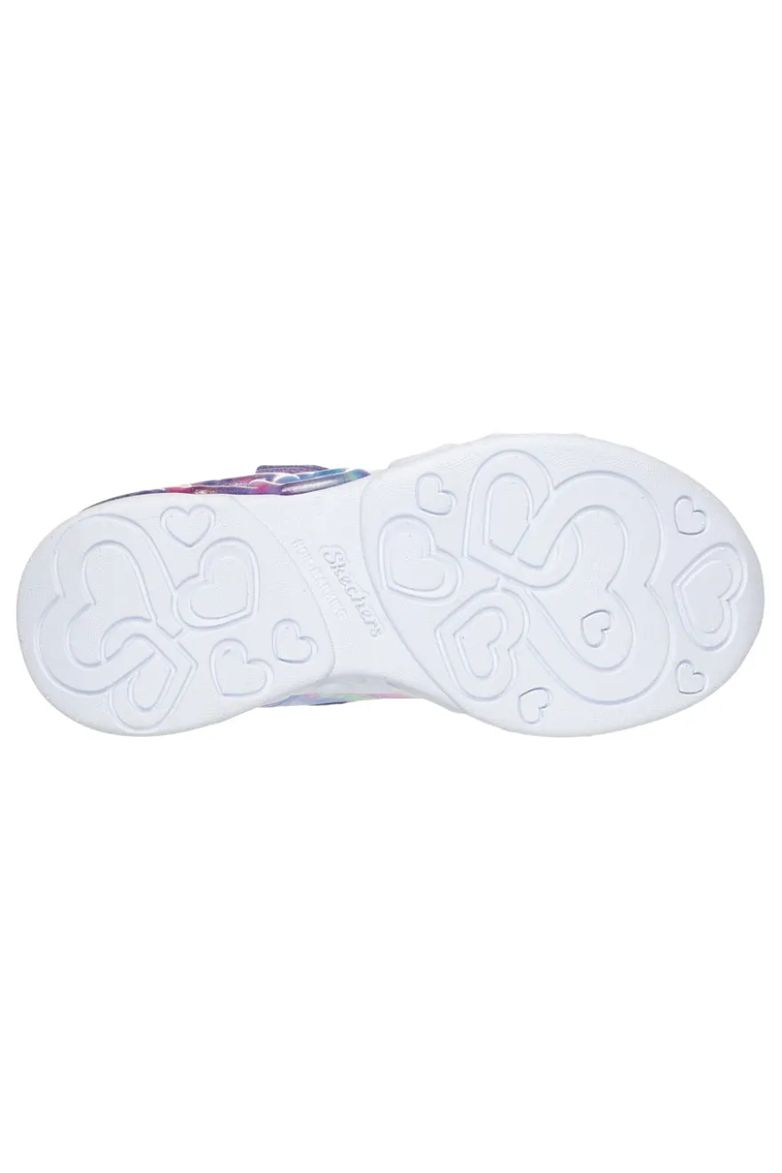 Sneakers con Luci da Bimbi Skechers Infinite Heart Light-Color Lovin