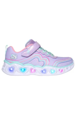 Sneakers con Luci da Bimbi Skechers Heart Lights Retro Hearts