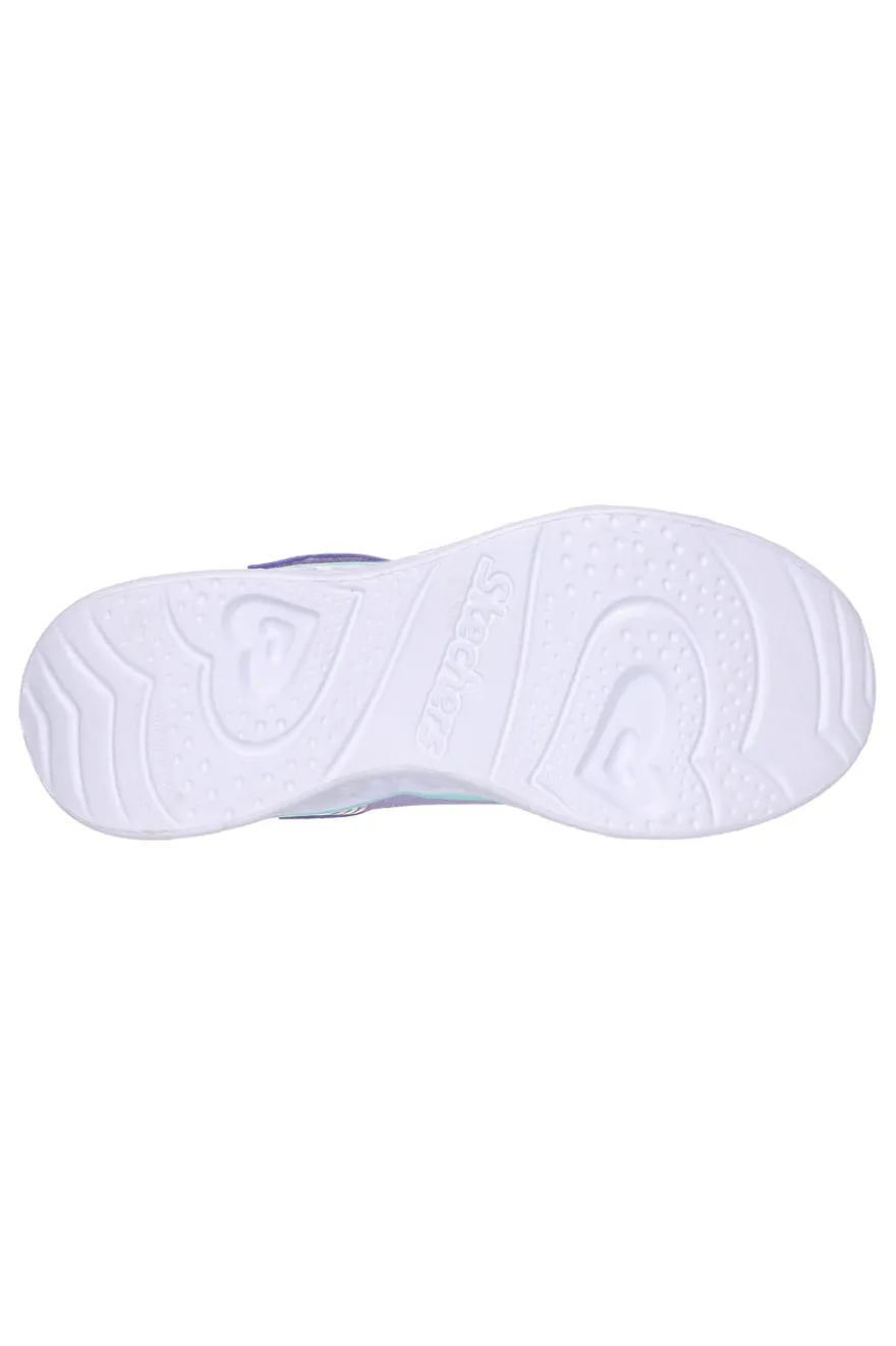 Sneakers con Luci da Bimbi Skechers Heart Lights Retro Hearts