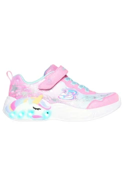 Sneakers con Luci Rosa da Bimbi Skechers Unicorn Dreams-Wishful Magic