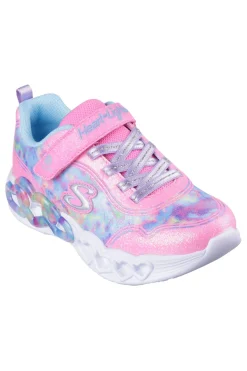 Sneakers con Luci Rosa da Bimbi Skechers Infinite Heart Light-Color Lovin