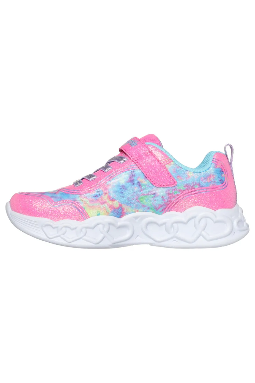 Sneakers con Luci Rosa da Bimbi Skechers Infinite Heart Light-Color Lovin