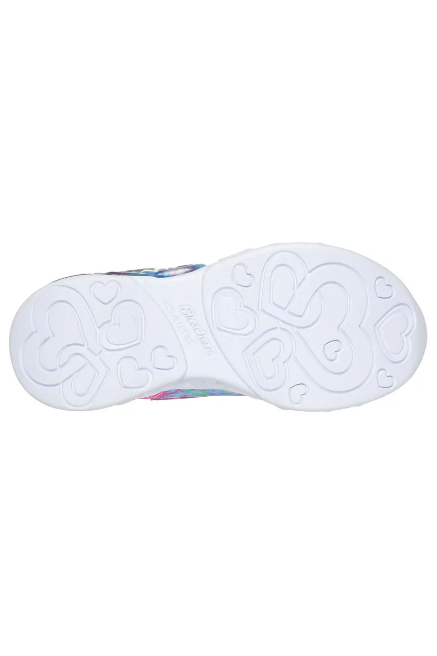 Sneakers con Luci Rosa da Bimbi Skechers Infinite Heart Light-Color Lovin