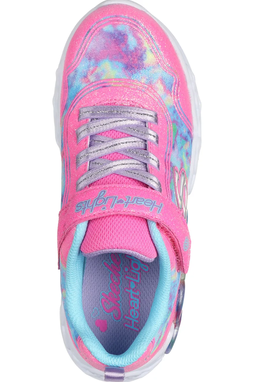 Sneakers con Luci Rosa da Bimbi Skechers Infinite Heart Light-Color Lovin