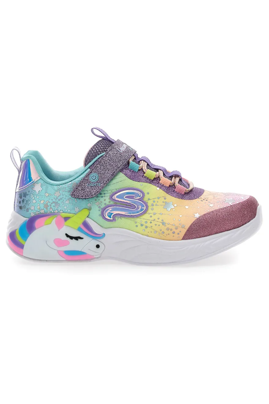 Sneakers con Luci Skechers S Lights Unicorn Dreams