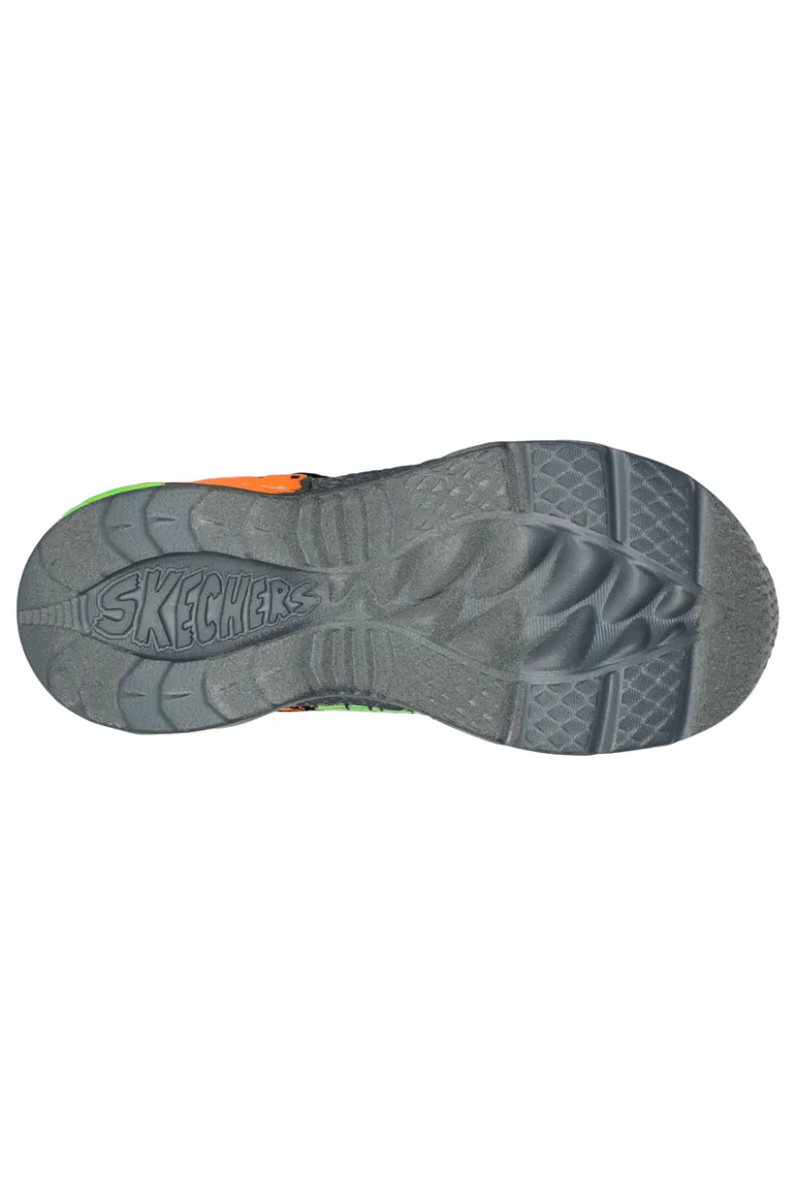 Sneakers con Luci Skechers Dino-Lights Nere e Verdi