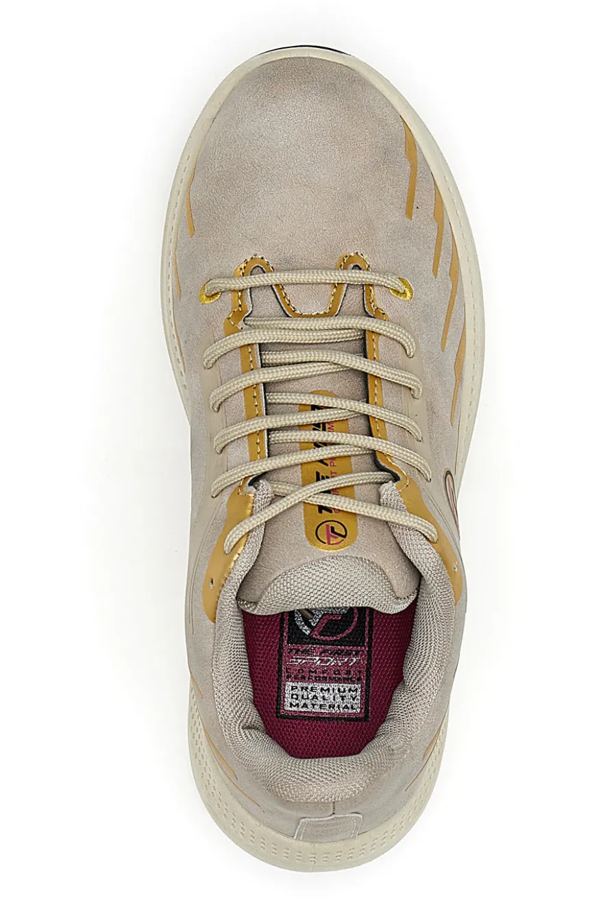 Sneakers Con Platform Beige The First 325302