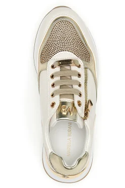 Sneakers con Strass Oro Mariella Burani 50384