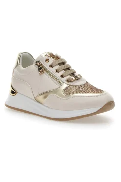 Sneakers con Strass Oro Mariella Burani 50384
