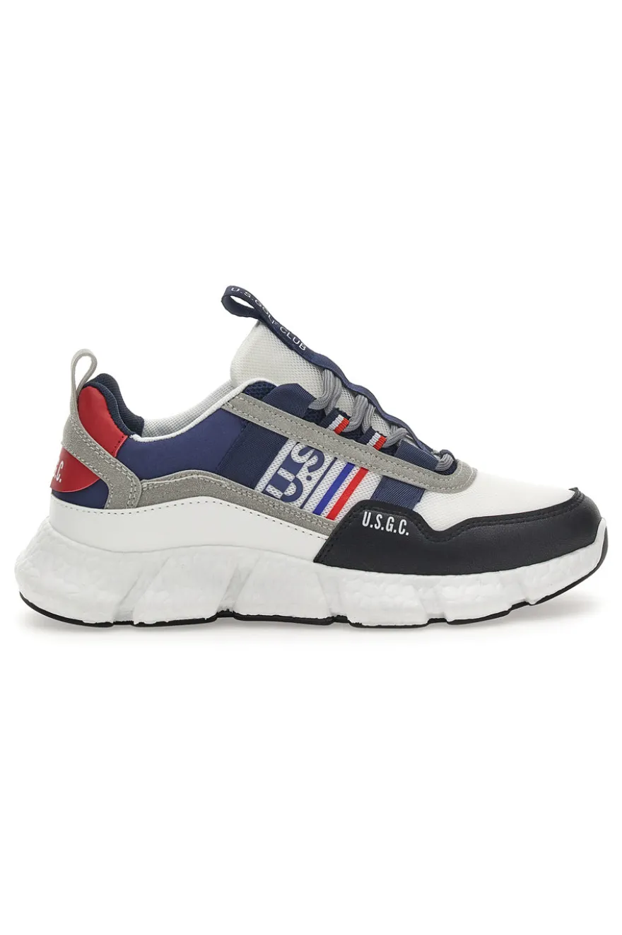 Sneakers con suola Chunky Golf Club 6620 Bianche