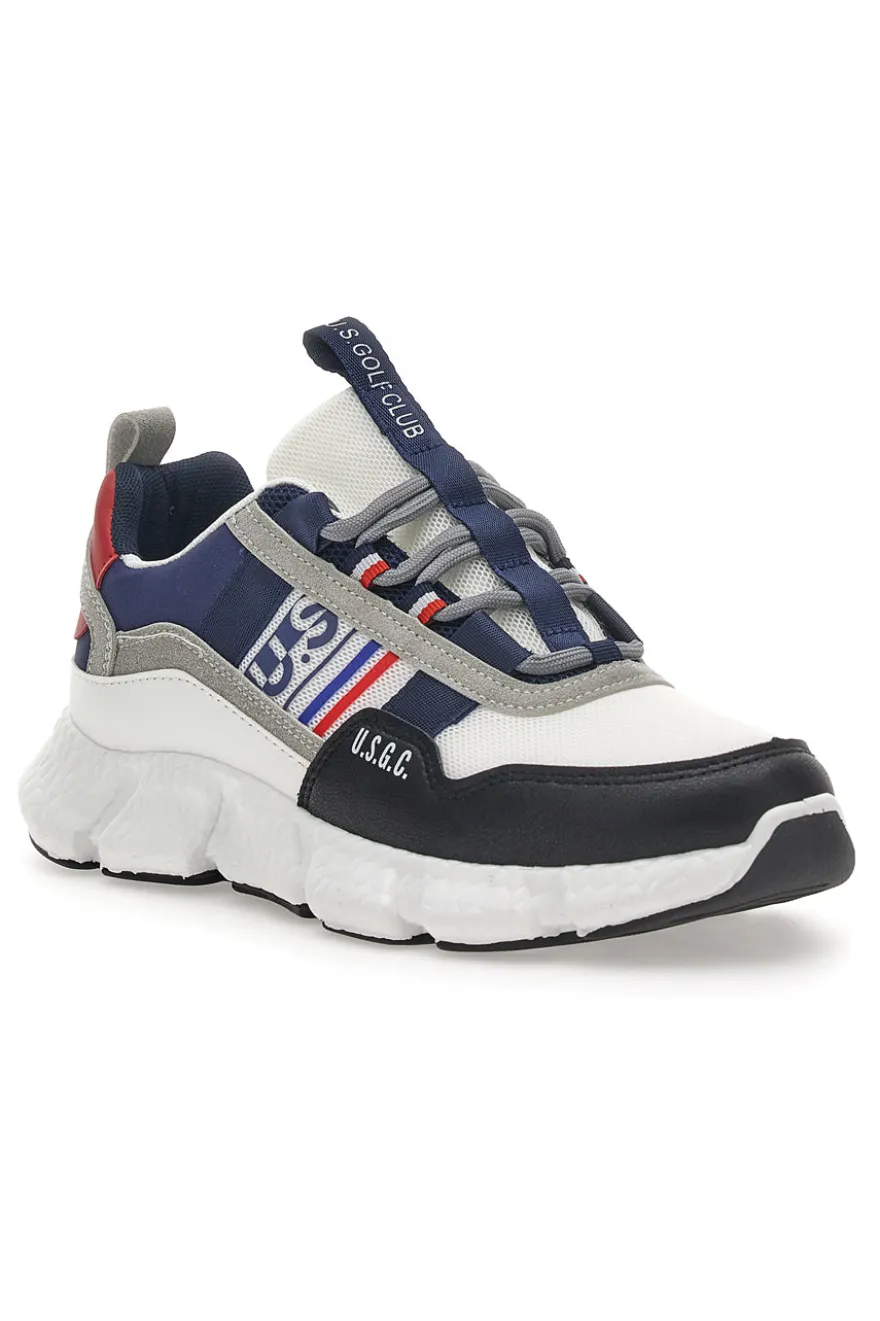 Sneakers con suola Chunky Golf Club 6620 Bianche