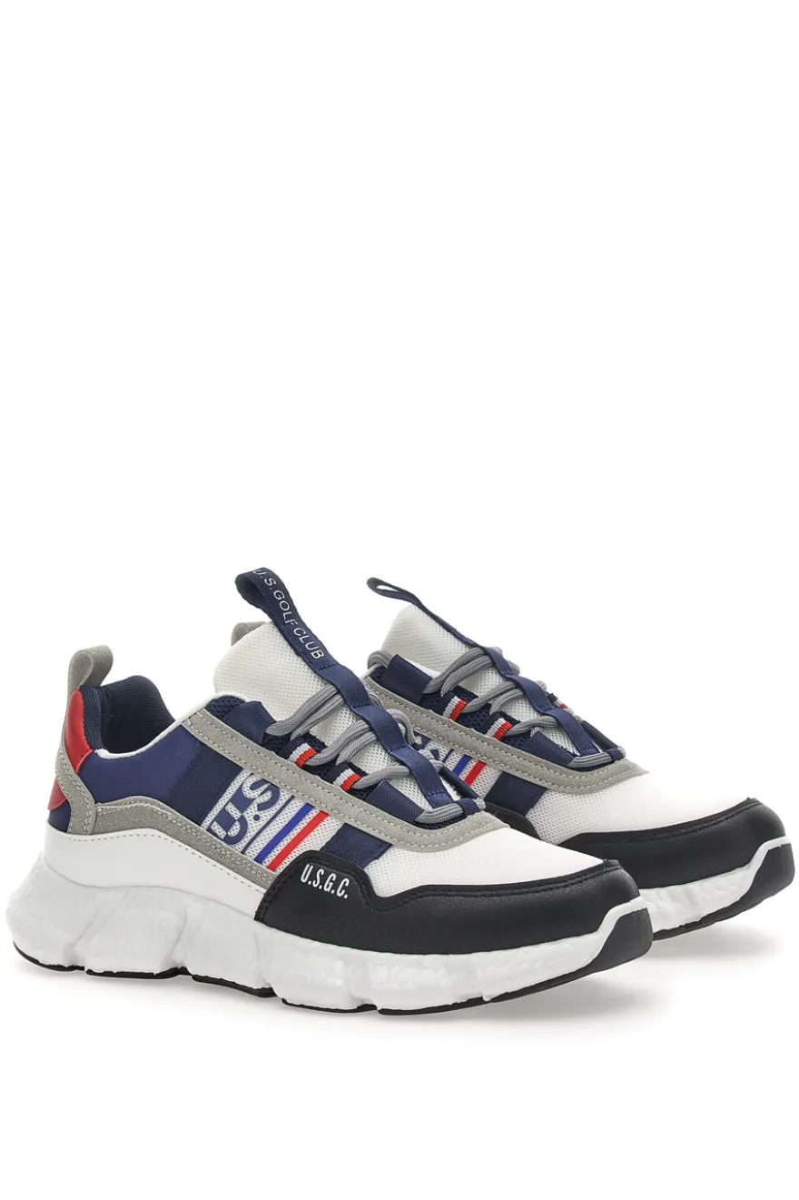 Sneakers con suola Chunky Golf Club 6620 Bianche