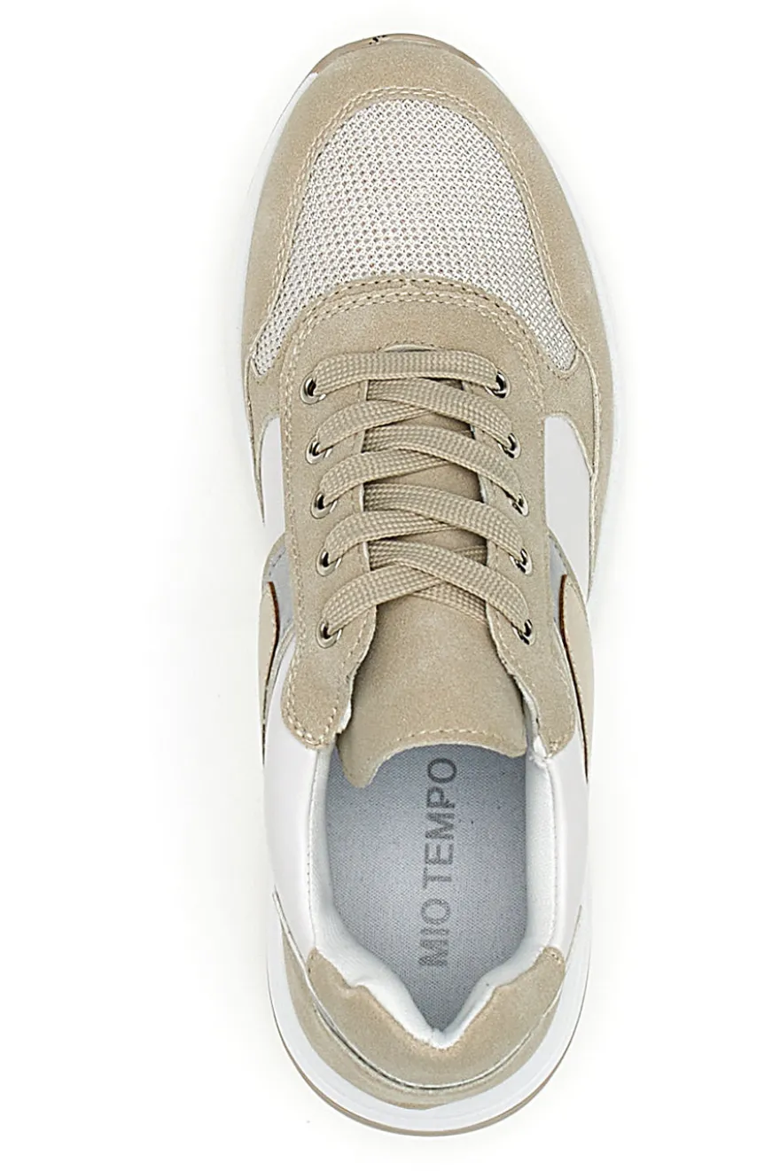 Sneakers con Zeppa Beige Mio Tempo 20205