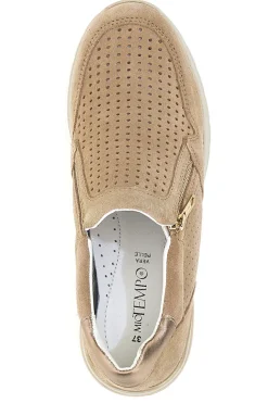 Sneakers con Zip Beige Mio Tempo 19832