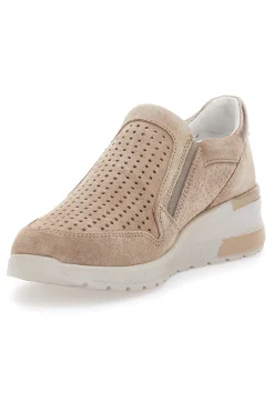 Sneakers con Zip Beige Mio Tempo 19832