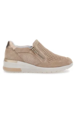 Sneakers con Zip Beige Mio Tempo 19832