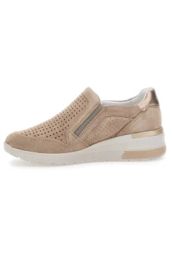 Sneakers con Zip Beige Mio Tempo 19832