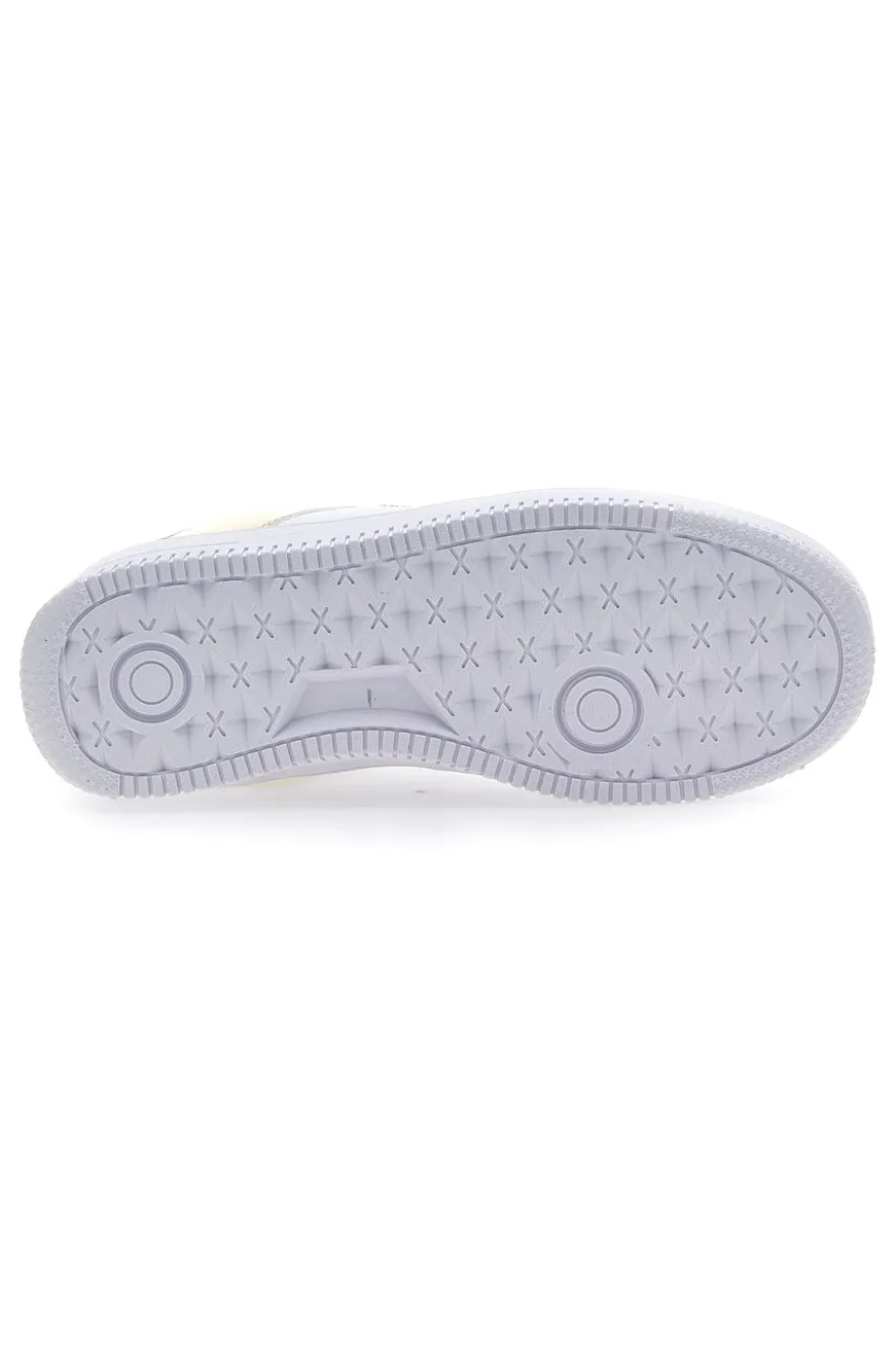 Sneakers Cotton Belt Amber Pu Ripstop Bianche e Oro