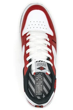 Sneakers Cotton Belt Funky Pop Bianche e Rosse