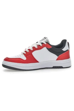 Sneakers Cotton Belt Funky Pop Bianche e Rosse