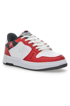 Sneakers Cotton Belt Funky Pop Bianche e Rosse