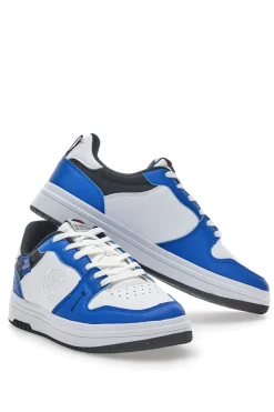Sneakers Cotton Belt Funky Pop Bianche e Blu