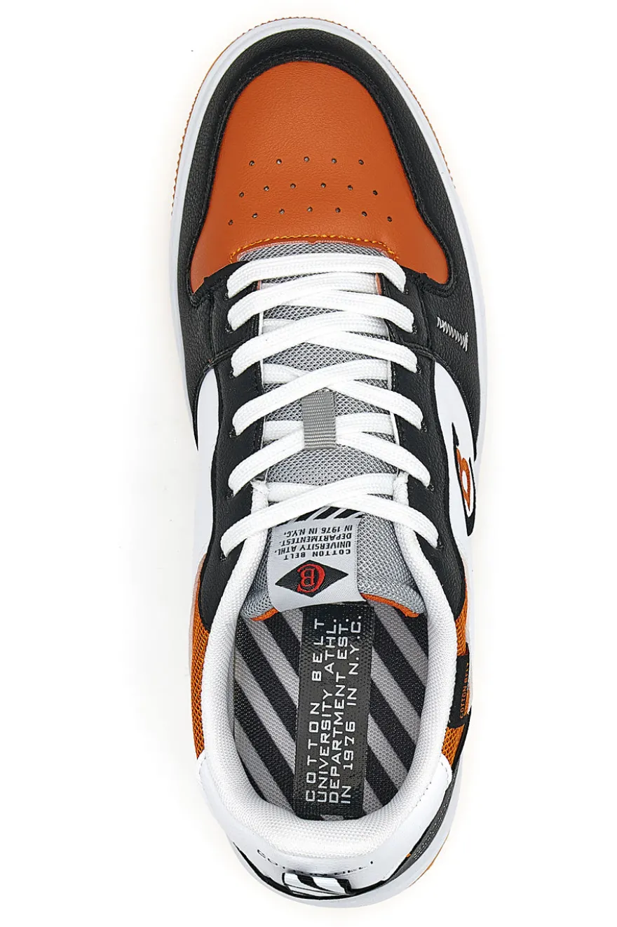 Sneakers Cotton Belt Funky Bicolor Arancio