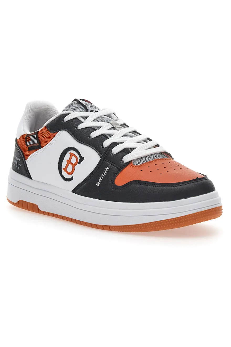Sneakers Cotton Belt Funky Bicolor Arancio