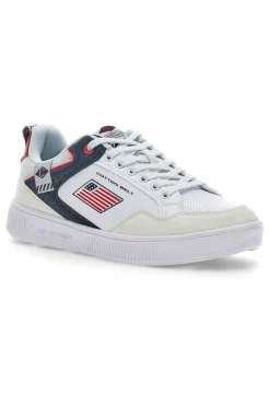 Sneakers Cotton Belt Jazz Bianche