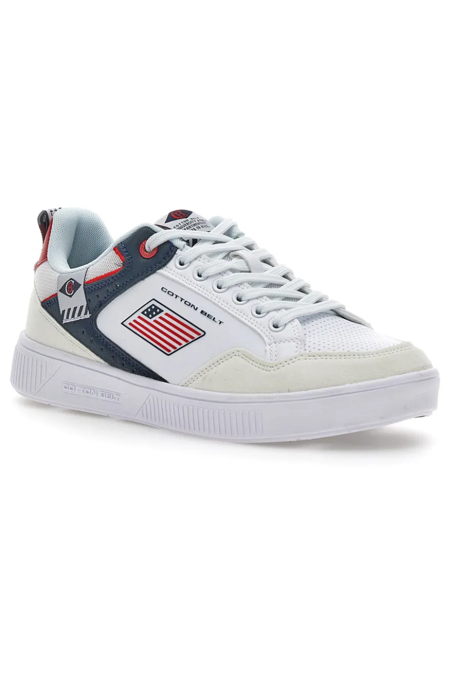 Sneakers Cotton Belt Jazz Bianche