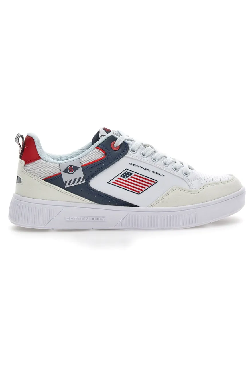 Sneakers Cotton Belt Jazz Bianche