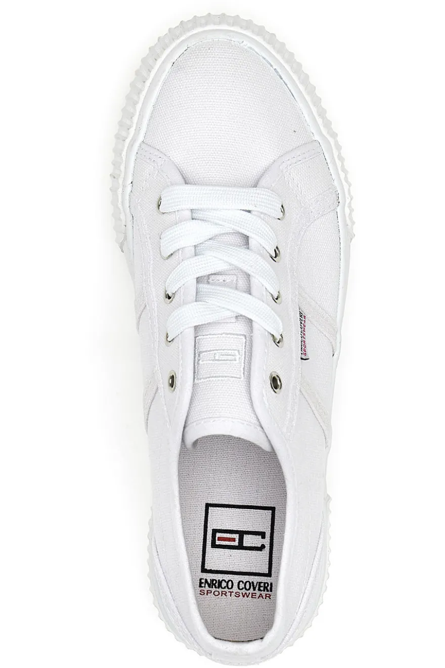 Sneakers Coveri California Canvas Bianche