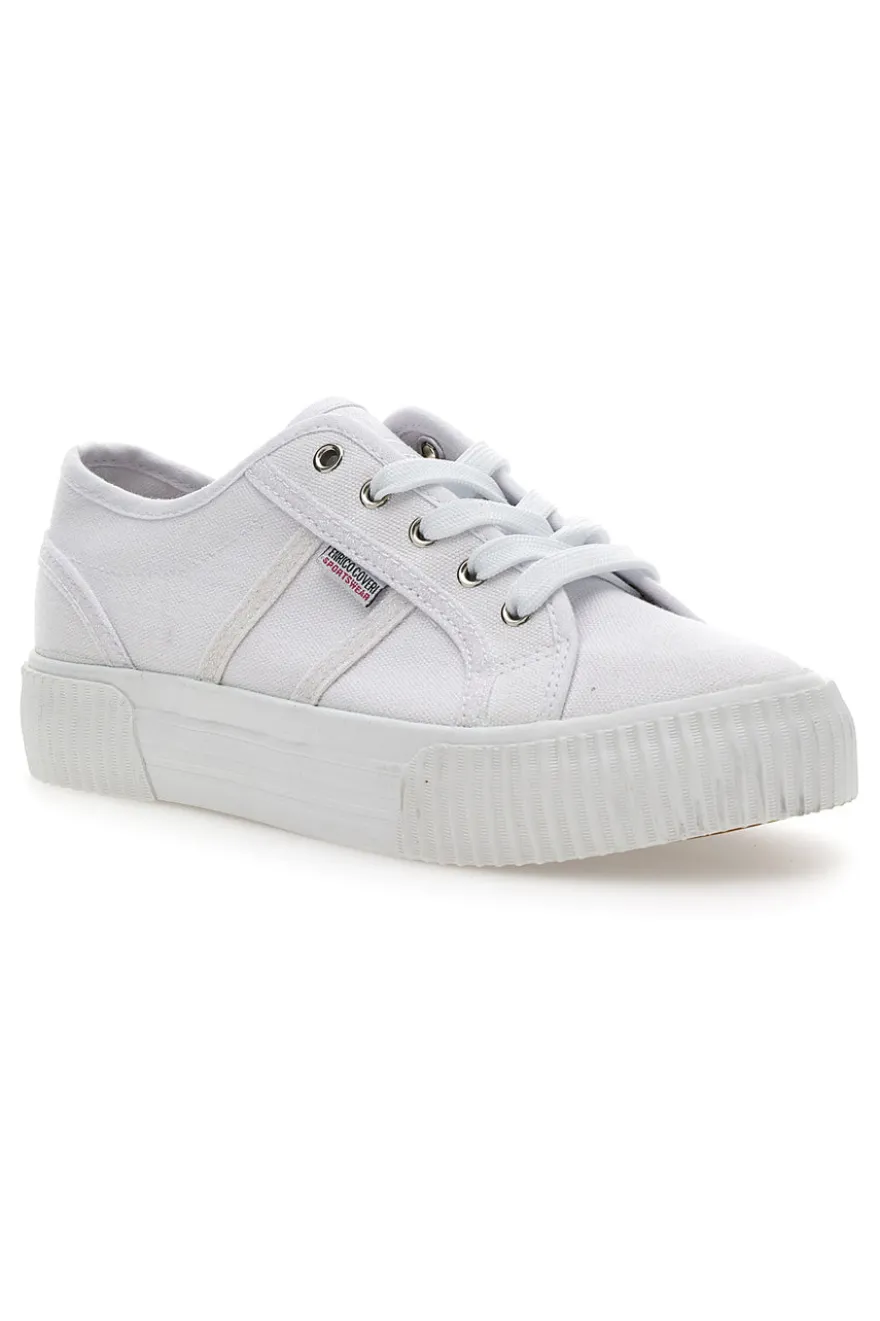 Sneakers Coveri California Canvas Bianche