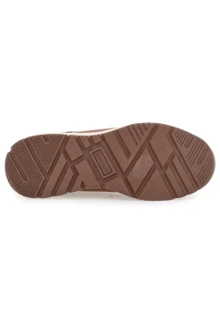 Sneakers cuoio con inserti blu Carrera CAM412046438