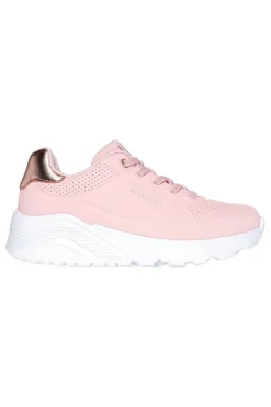 Sneakers da bambina rosa Skechers Uno Lite Metallic Mode