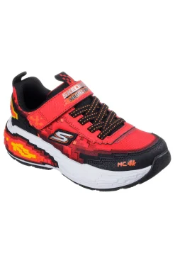 Sneakers da bambino rosse pixel Skechers MEGA CRAFT 4K