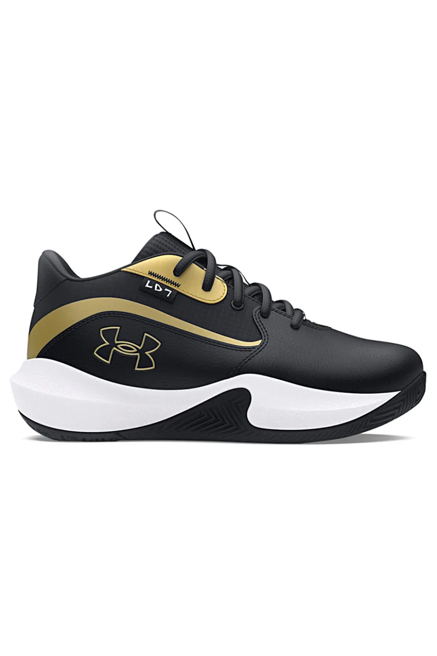 Sneakers da basket nere con dettagli oro Under Armour PS Lockdown 7