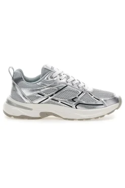 Sneakers da donna argento con inserti mesh Pittarello Capsule 8W25911