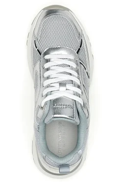 Sneakers da donna argento con inserti mesh Pittarello Capsule 8W25911