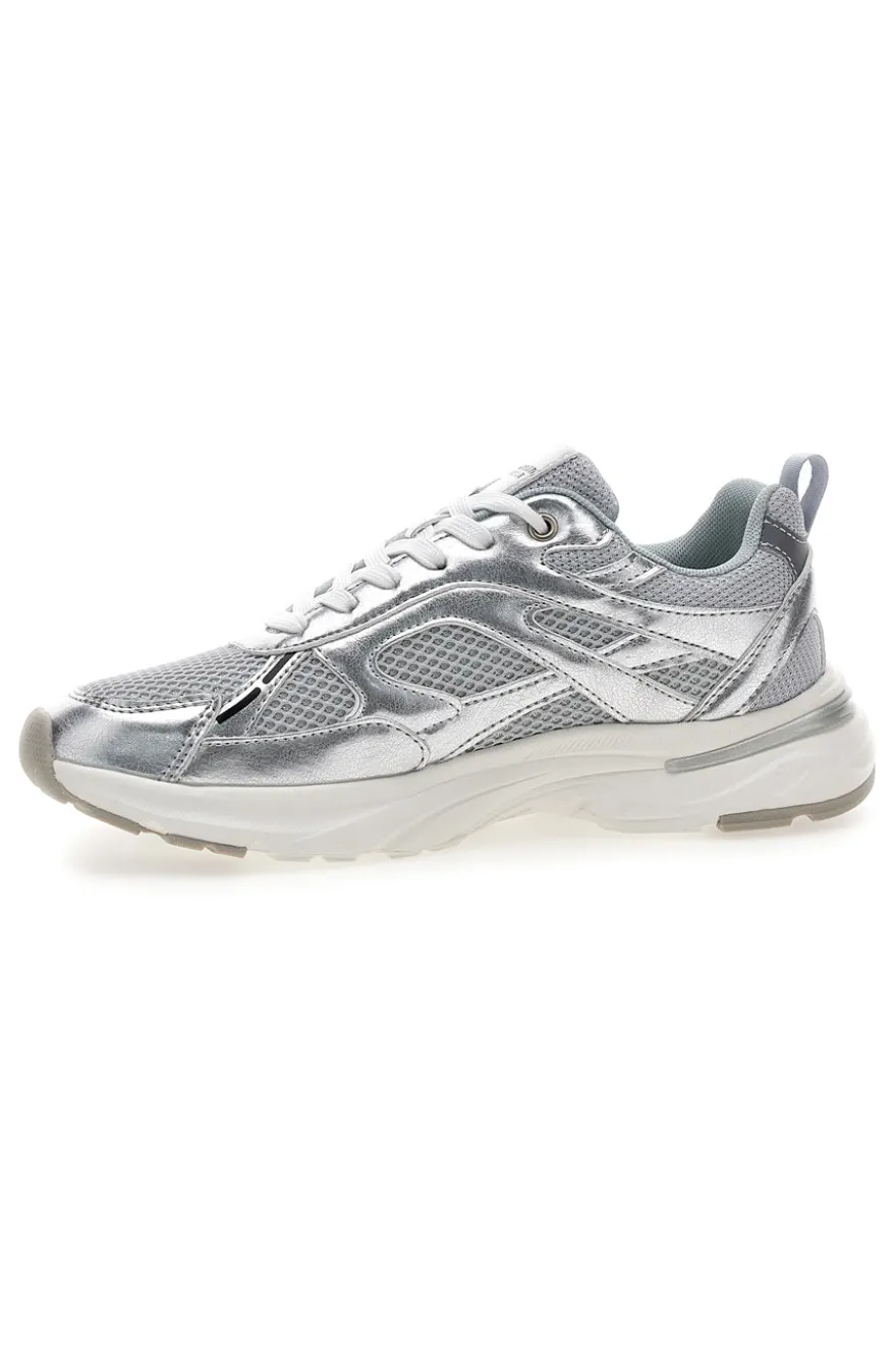 Sneakers da donna argento con inserti mesh Pittarello Capsule 8W25911