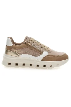 Sneakers da donna beige con inserti a contrasto Pittarello 8W25309