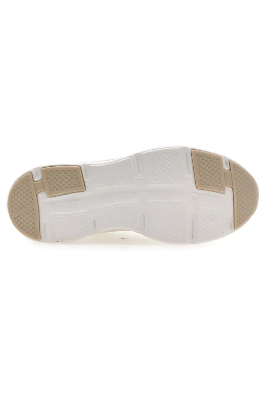 Sneakers da donna beige con inserti traforati Pittarello 8W25013