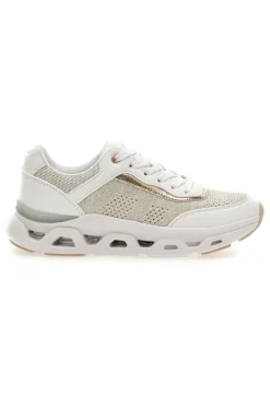 Sneakers da donna beige con inserti traforati Pittarello 8W25013